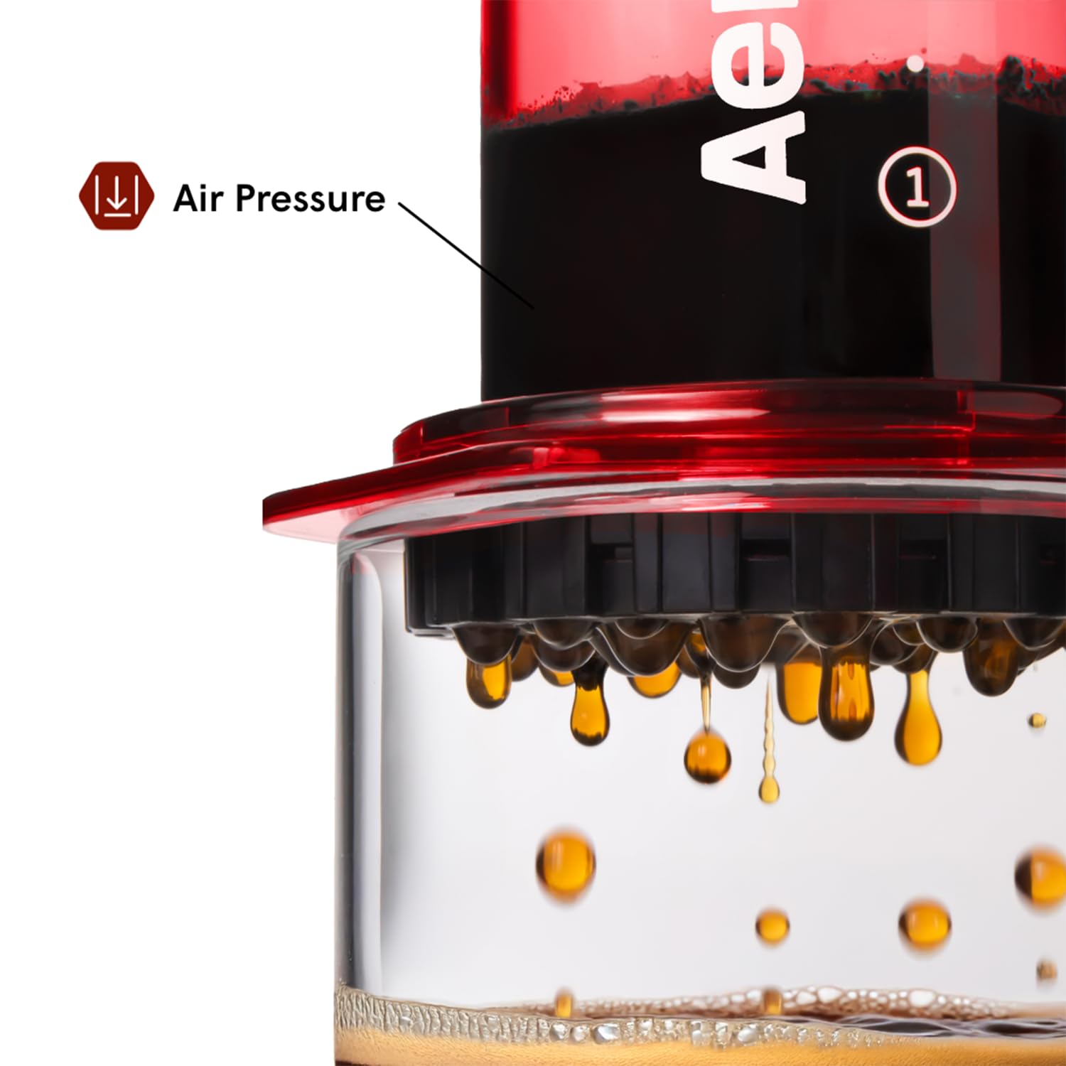 AeroPress Original Coffee Press - All-in-One French Press, Pour-Over & Espresso Style Manual Brewer, 2 Min Brew for Less Bitterness, More Flavor, Small Portable Coffee Maker, Travel & Camping