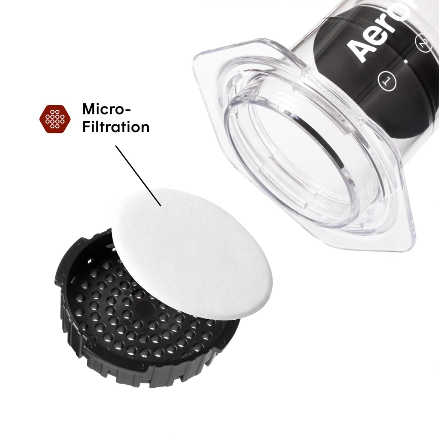 AeroPress Original Coffee Press - All-in-One French Press, Pour-Over & Espresso Style Manual Brewer, 2 Min Brew for Less Bitterness, More Flavor, Small Portable Coffee Maker, Travel & Camping