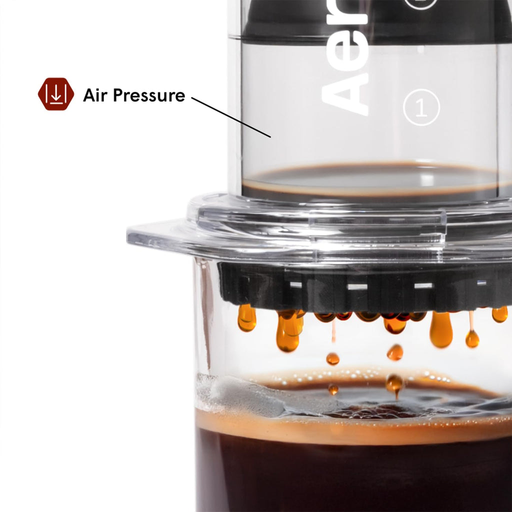AeroPress Original Coffee Press - All-in-One French Press, Pour-Over & Espresso Style Manual Brewer, 2 Min Brew for Less Bitterness, More Flavor, Small Portable Coffee Maker, Travel & Camping