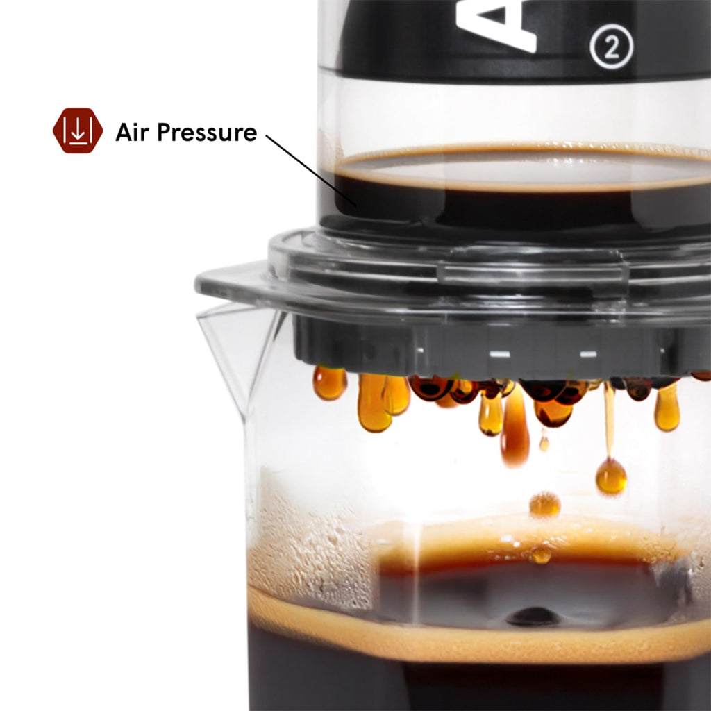 AeroPress Original Coffee Press - All-in-One French Press, Pour-Over & Espresso Style Manual Brewer, 2 Min Brew for Less Bitterness, More Flavor, Small Portable Coffee Maker, Travel & Camping