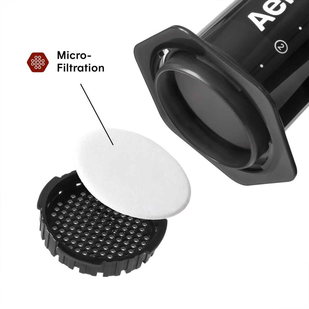 AeroPress Original Coffee Press - All-in-One French Press, Pour-Over & Espresso Style Manual Brewer, 2 Min Brew for Less Bitterness, More Flavor, Small Portable Coffee Maker, Travel & Camping