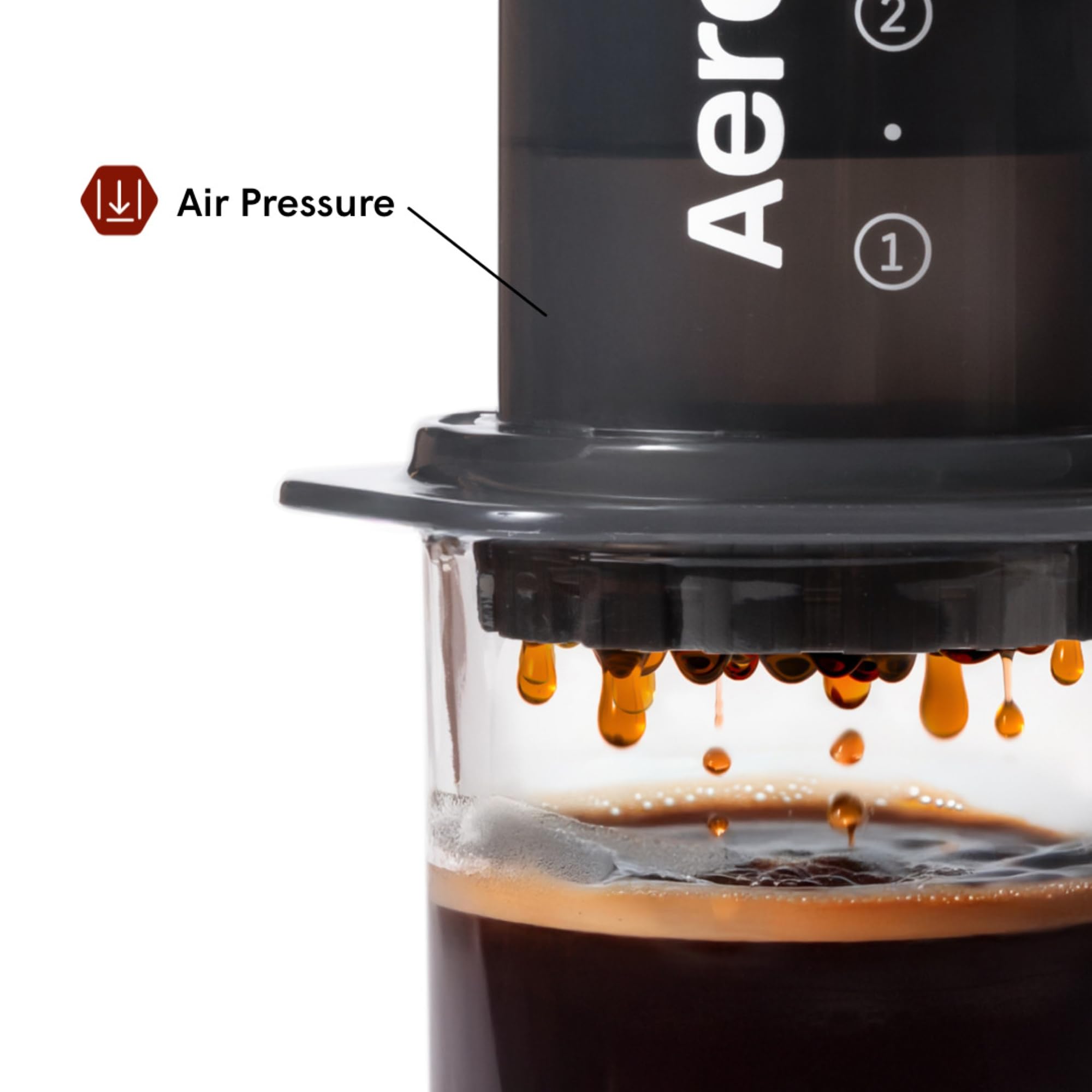 AeroPress Original Coffee Press - All-in-One French Press, Pour-Over & Espresso Style Manual Brewer, 2 Min Brew for Less Bitterness, More Flavor, Small Portable Coffee Maker, Travel & Camping