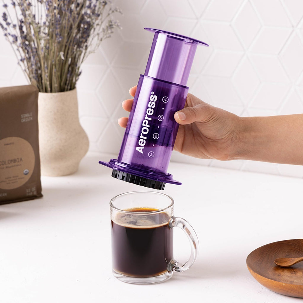 AeroPress Original Coffee Press - All-in-One French Press, Pour-Over & Espresso Style Manual Brewer, 2 Min Brew for Less Bitterness, More Flavor, Small Portable Coffee Maker, Travel & Camping