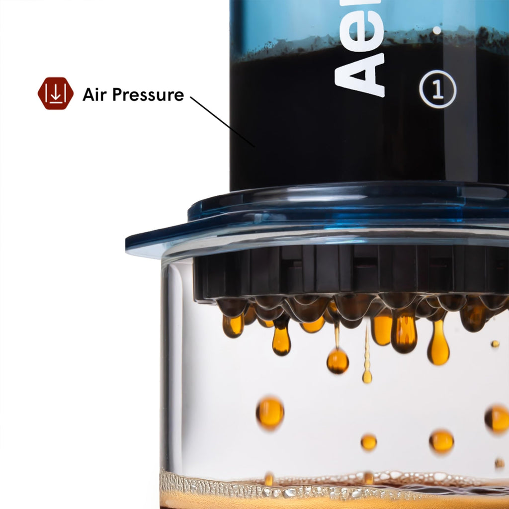 AeroPress Original Coffee Press - All-in-One French Press, Pour-Over & Espresso Style Manual Brewer, 2 Min Brew for Less Bitterness, More Flavor, Small Portable Coffee Maker, Travel & Camping