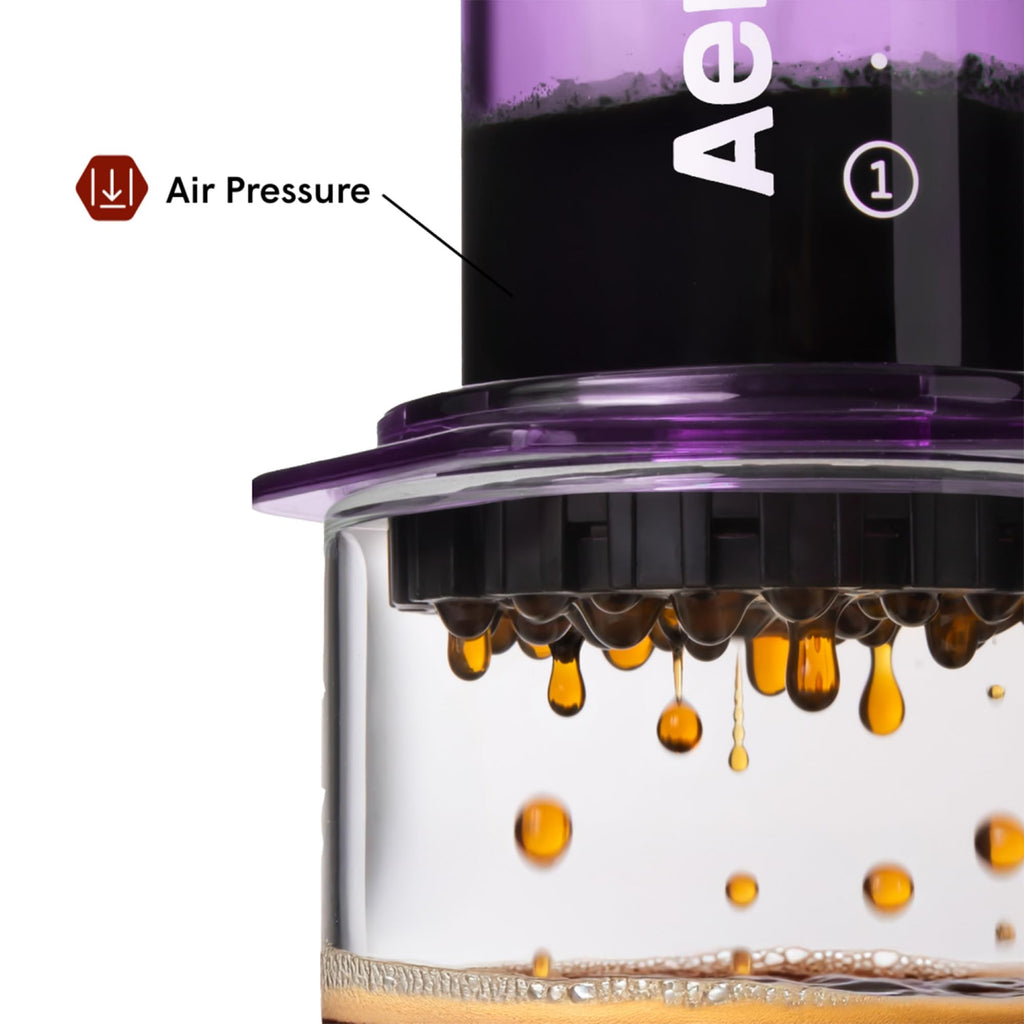 AeroPress Original Coffee Press - All-in-One French Press, Pour-Over & Espresso Style Manual Brewer, 2 Min Brew for Less Bitterness, More Flavor, Small Portable Coffee Maker, Travel & Camping